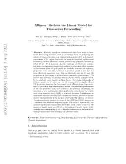 Mlinear: Rethink the Linear Model for Time-series Forecasting