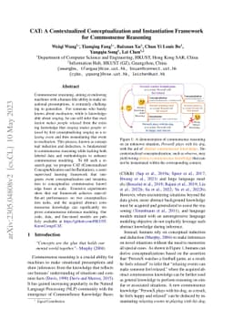 CAT: A Contextualized Conceptualization and Instantiation Framework for
  Commonsense Reasoning