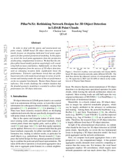 PillarNeXt: Rethinking Network Designs for 3D Object Detection in LiDAR
  Point Clouds
