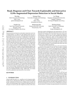 Read, Diagnose and Chat: Towards Explainable and Interactive
  LLMs-Augmented Depression Detection in Social Media
