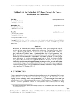 FishRecGAN: An End to End GAN Based Network for Fisheye Rectification
  and Calibration