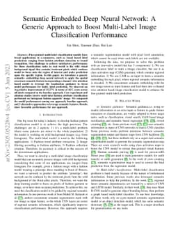 Semantic Embedded Deep Neural Network: A Generic Approach to Boost
  Multi-Label Image Classification Performance