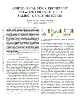 Guided Focal Stack Refinement Network for Light Field Salient Object
  Detection