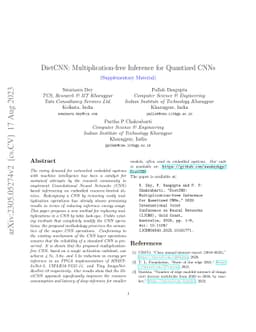DietCNN: Multiplication-free Inference for Quantized CNNs