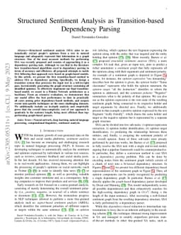 Structured Sentiment Analysis as Transition-based Dependency Parsing