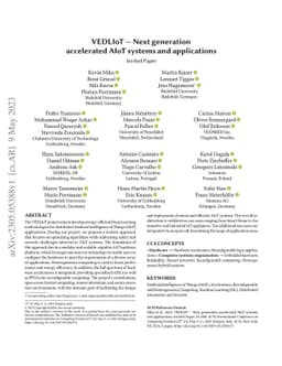 VEDLIoT -- Next generation accelerated AIoT systems and applications