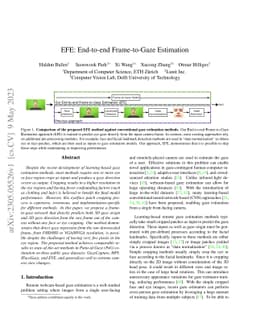 EFE: End-to-end Frame-to-Gaze Estimation
