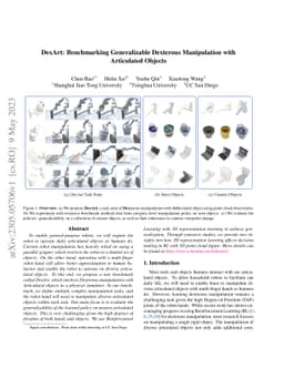 DexArt: Benchmarking Generalizable Dexterous Manipulation with
  Articulated Objects