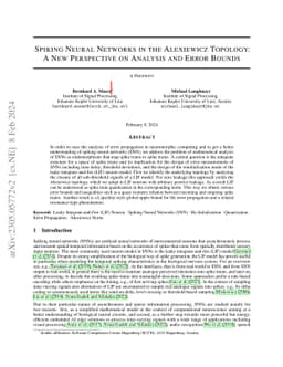 Spiking Neural Networks in the Alexiewicz Topology: A New Perspective on
  Analysis and Error Bounds