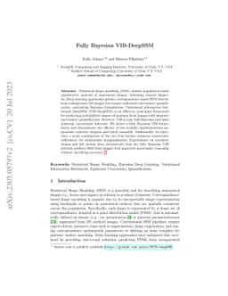 Fully Bayesian VIB-DeepSSM