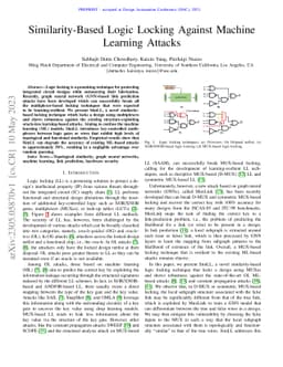 Similarity-Based Logic Locking Against Machine Learning Attacks