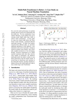 Multi-Path Transformer is Better: A Case Study on Neural Machine
  Translation