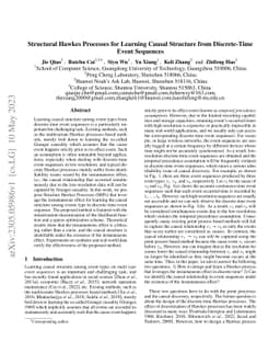 Structural Hawkes Processes for Learning Causal Structure from
  Discrete-Time Event Sequences