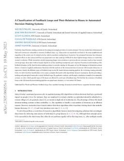 A Classification of Feedback Loops and Their Relation to Biases in
  Automated Decision-Making Systems