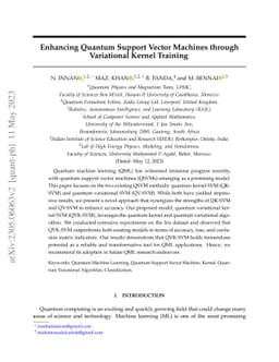 Enhancing Quantum Support Vector Machines through Variational Kernel
  Training
