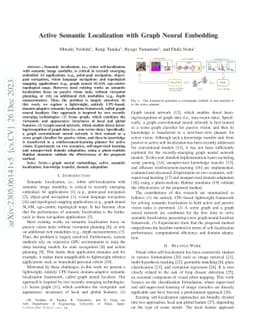 Active Semantic Localization with Graph Neural Embedding