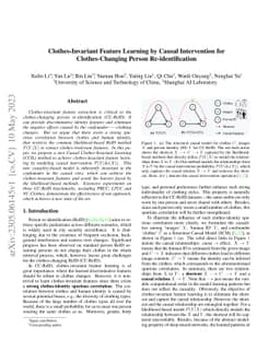 Clothes-Invariant Feature Learning by Causal Intervention for
  Clothes-Changing Person Re-identification