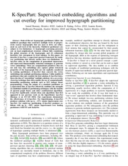 K-SpecPart: Supervised embedding algorithms and cut overlay for improved
  hypergraph partitioning