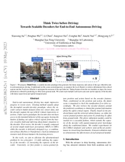 Think Twice before Driving: Towards Scalable Decoders for End-to-End
  Autonomous Driving