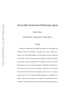 Accessible Instruction-Following Agent
