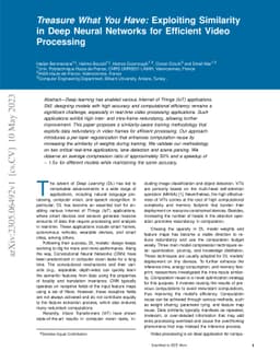 Treasure What You Have: Exploiting Similarity in Deep Neural Networks
  for Efficient Video Processing