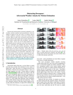 Distracting Downpour: Adversarial Weather Attacks for Motion Estimation