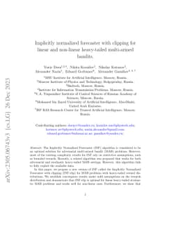 Implicitly normalized forecaster with clipping for linear and non-linear
  heavy-tailed multi-armed bandits