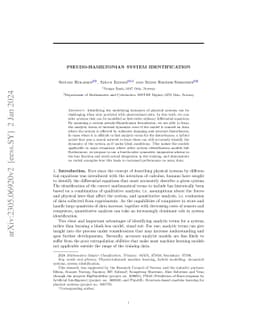Pseudo-Hamiltonian system identification