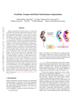 FreePoint: Unsupervised Point Cloud Instance Segmentation