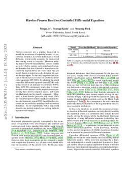 Hawkes Process Based on Controlled Differential Equations