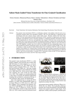 Salient Mask-Guided Vision Transformer for Fine-Grained Classification