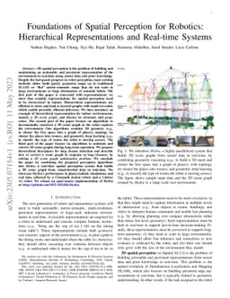 Foundations of Spatial Perception for Robotics: Hierarchical
  Representations and Real-time Systems