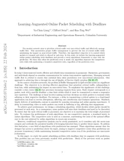 Learning-Augmented Online Packet Scheduling with Deadlines