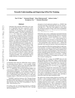 Towards Understanding and Improving GFlowNet Training
