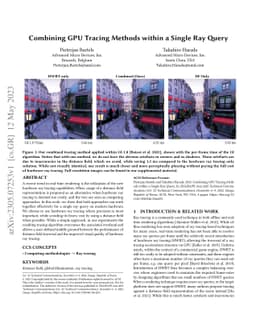 Combining GPU Tracing Methods within a Single Ray Query