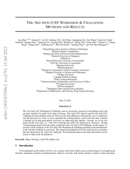 The 3rd Anti-UAV Workshop & Challenge: Methods and Results