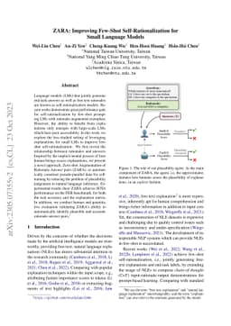 ZARA: Improving Few-Shot Self-Rationalization for Small Language Models