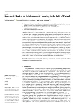 Systematic Review on Reinforcement Learning in the Field of Fintech