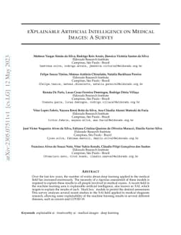 eXplainable Artificial Intelligence on Medical Images: A Survey