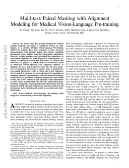 Multi-task Paired Masking with Alignment Modeling for Medical
  Vision-Language Pre-training