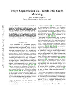Image Segmentation via Probabilistic Graph Matching