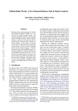 Trillion Dollar Words: A New Financial Dataset, Task & Market Analysis