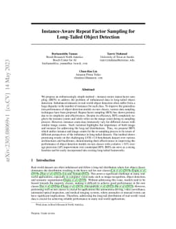 Instance-Aware Repeat Factor Sampling for Long-Tailed Object Detection