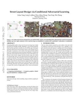 Street Layout Design via Conditional Adversarial Learning