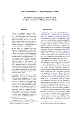 Text Classification via Large Language Models