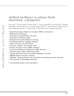 Artificial intelligence to advance Earth observation: a perspective