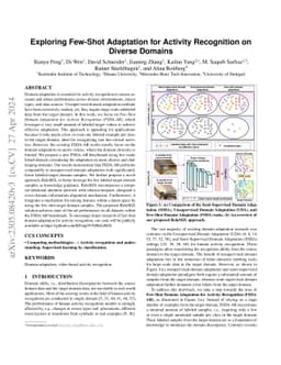 Exploring Few-Shot Adaptation for Activity Recognition on Diverse
  Domains