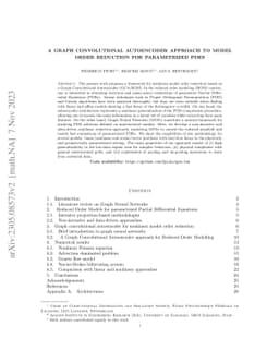 A graph convolutional autoencoder approach to model order reduction for
  parametrized PDEs