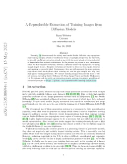 A Reproducible Extraction of Training Images from Diffusion Models