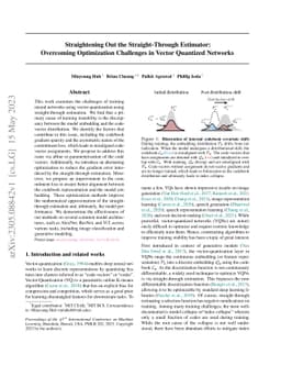 Straightening Out the Straight-Through Estimator: Overcoming
  Optimization Challenges in Vector Quantized Networks